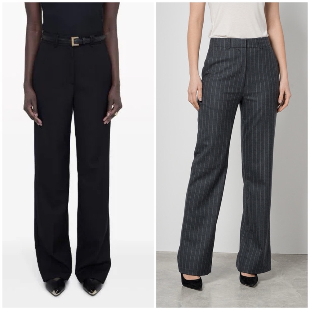 Anine Bing Drew Tailor Trousers Size 36 USA 4 - Picture 1 of 16